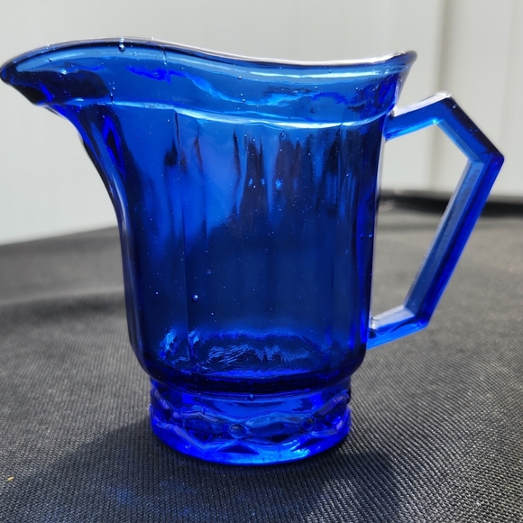 Kitchen Vintage Cobalt Blue Glass Creamer Dispenser Poshmark